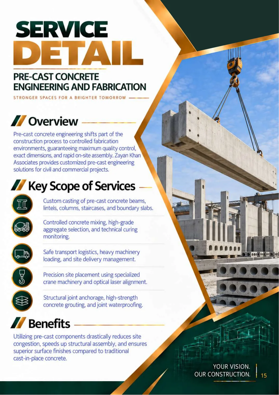 Company profile, page 17: Pre-Cast Concrete Engineering