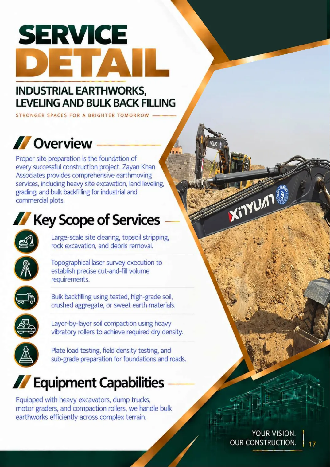 Company profile, page 19: Industrial Earthworks & Back Filling