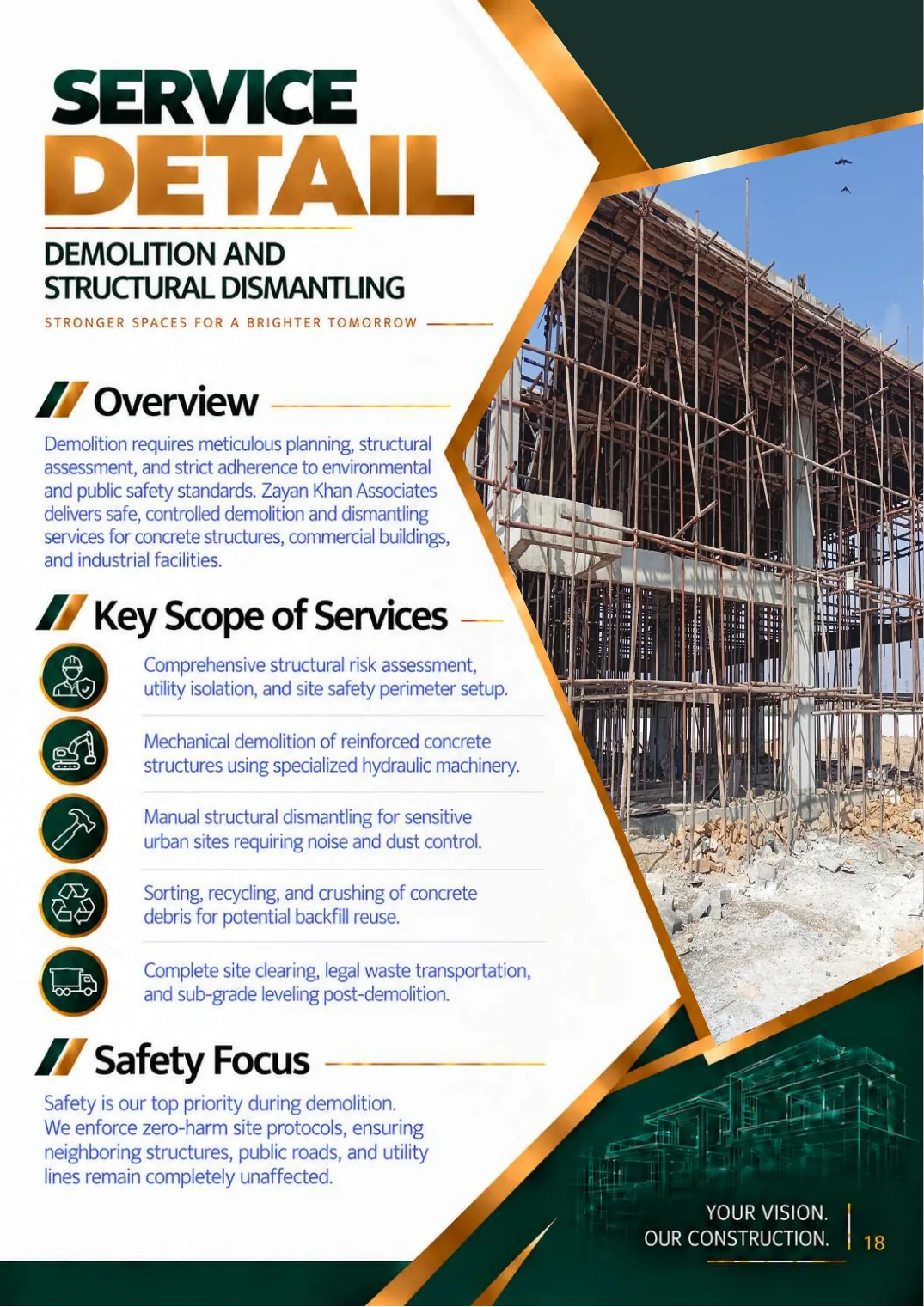 Company profile, page 20: Demolition & Structural Dismantling