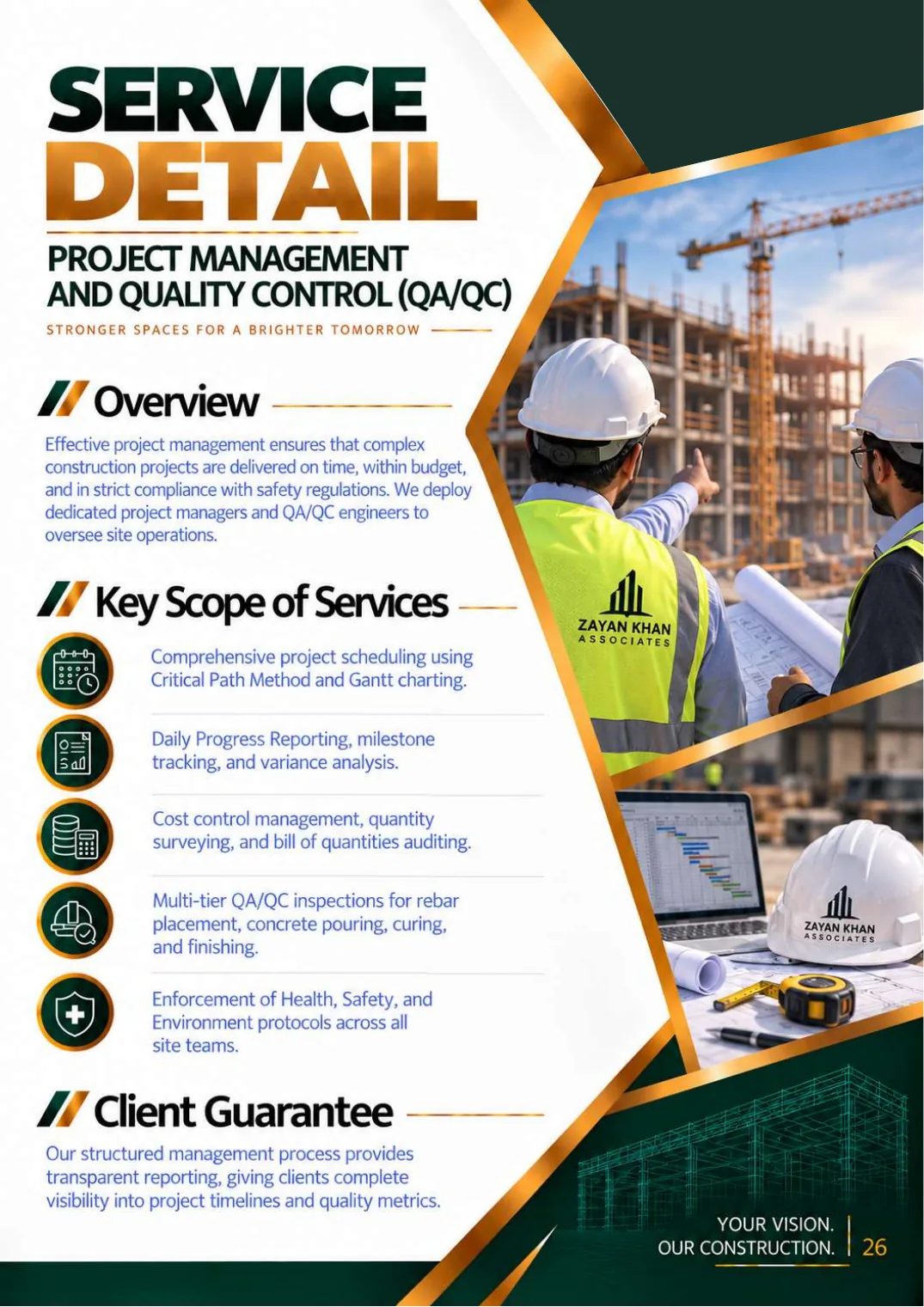 Company profile, page 28: Project Management & QA/QC